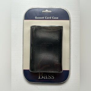 NIB NWT Bass black wallet card